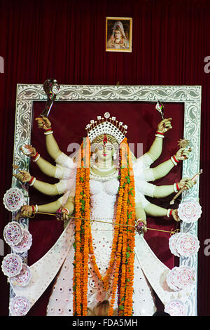 Durga Puja Statuen Tempel Gottes niemand Stockfoto