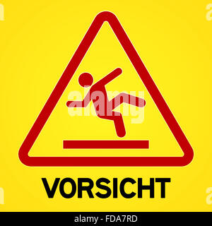 Gelbe und rote hochgeliebten symbol Stockfoto