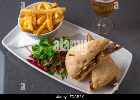 Das Essen im Restaurant Stockfoto