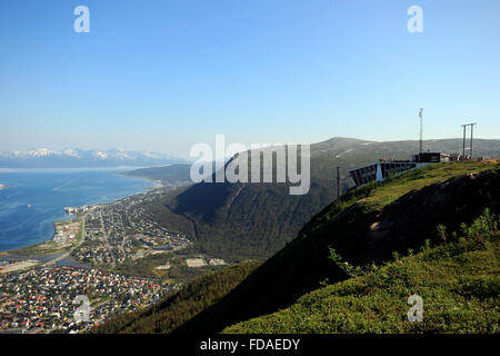 Seilbahnstation Tromsø Norwegen Skandinavien Europa Stockfoto