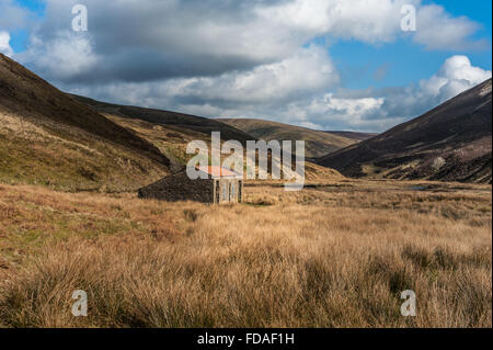 Langden Schloss im Wald von Bowland Stockfoto