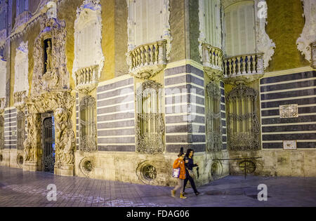 Palacio del Marques de Dos Aguas.Valencia, Spanien. Stockfoto