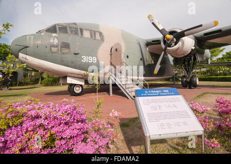 C-119 Flying Boxcar Transport, (USA), War Memorial von Korea, Jeonjaeng Ginyeomgwan, Yongsan-Dong, Seoul, Südkorea Stockfoto
