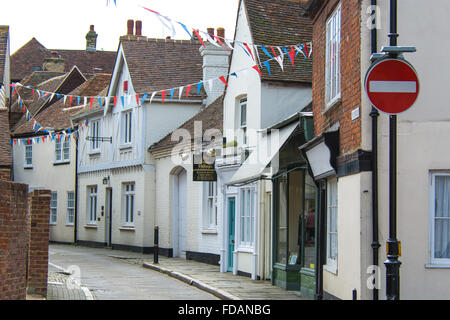 Sandwich ist eine historische Stadt und Zivilgemeinde auf dem Fluss Stour in den non-Metropolitan District von Dover in Kent, England. Stockfoto