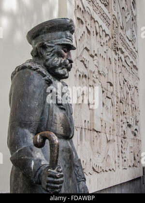 Skulptur im alten Tiflis (Tbilissi), Georgien. Stockfoto