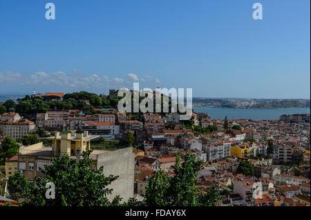 Aussichtspunkt in Lissabon Stockfoto