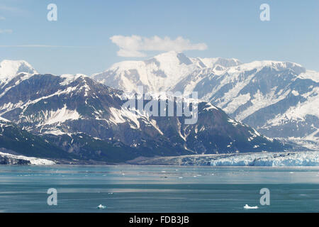 Schöne, erstaunliche Hubbard Gletscher betrachtet aus dem Wasser auf einer Kreuzfahrt nach Alaska Stockfoto