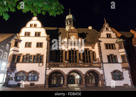 Rathaus (Altes Rathaus) in Freiburg Im Breisgau City, Baden-Wurttemberg State, Deutschland. Das Gebäude wurde im Jahre 1559 erbaut. Stockfoto
