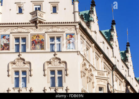 Hotel Pariz ist ein 5-Sterne-Luxus-Jugendstil-Hotel in Prag, Tschechische Republik Stockfoto