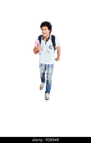 1 Teenager junge Studenten laufen lassen Stockfoto