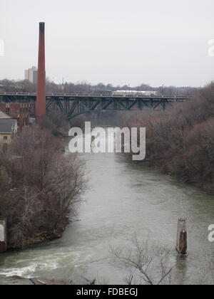 Wasserweg in Rochester Stockfoto