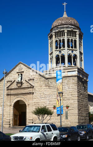 LA SERENA, CHILE - 22. Februar 2015: Santo Domingo Kirche auf Gregorio Cordovez Straße im Zentrum Stadt Stockfoto