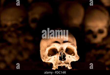 Beinhaus in Neapel in der Verschütteten von Pest und Cholera sind Stockfoto