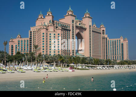 Vereinigte Arabische Emirate, Dubai, Atlantis Palm hotel Stockfoto