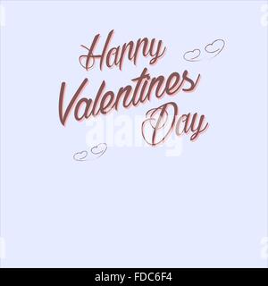 Valentinstag-Design, von Hand gezeichnet, Schriftzug Stock Vektor
