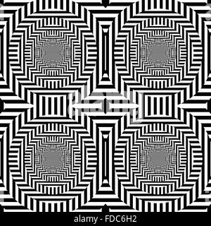Kontrastreich abstraktes Bild mit gefütterten Textur. Vektorgrafiken. Stock Vektor