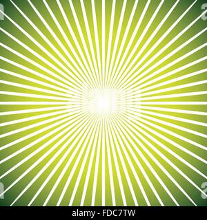 Bunte Sunburst Hintergrund. Strahlende, konvergierenden Linien abstrakt. Stock Vektor