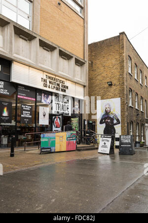 Rough Trade Osten Musikladen in Spitalfields, London, Großbritannien Stockfoto