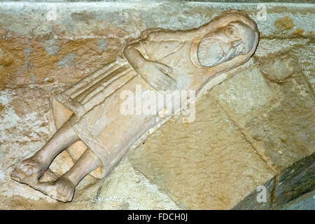 Fernsehreihe, Dalmatien, Insel Mljet, Figur Im Kloster der Hl. Maria Im Nationalpark Mljet Stockfoto