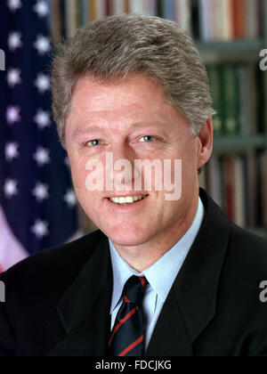 Bill Clinton. Offizielle Porträt der weißen Haus von Präsident Bill Clinton, 4. Januar 1993 Stockfoto