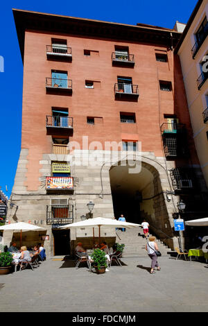 Cafe Calle Cuchilleros Madrid Spanien ES Plaza Mayor Stockfoto