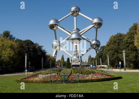 Atomium weltberühmten Denkmal eines Atomkerns Eisen Brüssel Belgien Europa Stockfoto