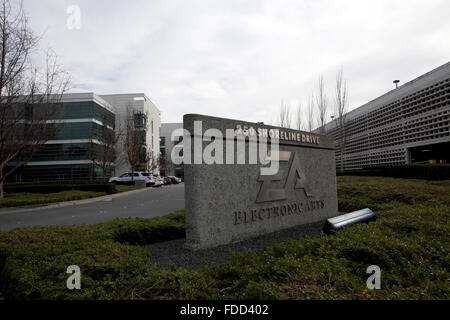 Ein Blick auf Electronic Arts Hauptsitz in Redwood City, Kalifornien Stockfoto