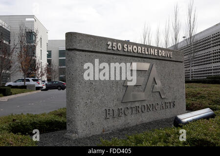 Ein Blick auf Electronic Arts Hauptsitz in Redwood City, Kalifornien Stockfoto