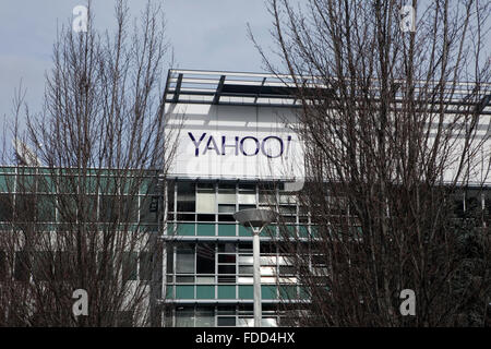 Ein Blick auf Yahoo Hauptsitz in Sunnyvale, Kalifornien Stockfoto