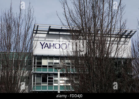 Ein Blick auf Yahoo Hauptsitz in Sunnyvale, Kalifornien Stockfoto