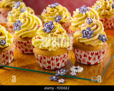 Vanille cupcakes Stockfoto