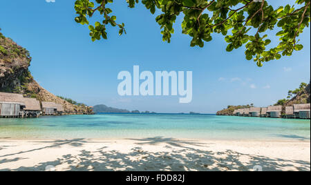 Tropische Lagune Misool Island, Indonesien Stockfoto