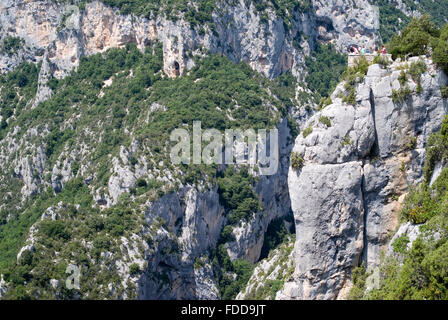 Die Gorges du Verdon, auch als Grand Canyon du Verdon, Süd-Ost-Frankreich Stockfoto