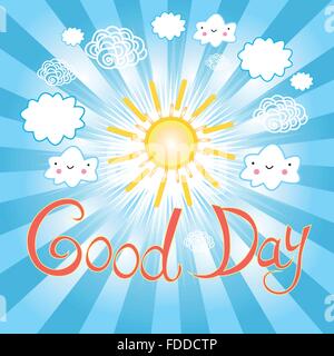 schönen sonnigen Tag Stock Vektor