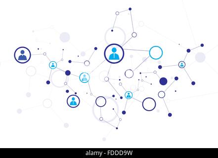 Menschmodell Verbindung Stock Vektor