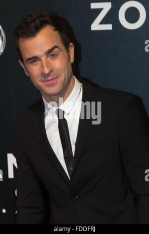 Rom, Italien. 30. Januar 2016. Justin Theroux beim roten Teppich Zoolander 2 mit Whith Ben Stiller, Owen Wilson, Will Ferrell, Christine Taylor, Justin Theroux in Rom, Italien. Bildnachweis: Mauro Fagiani/Pacific Press/Alamy Live-Nachrichten Stockfoto