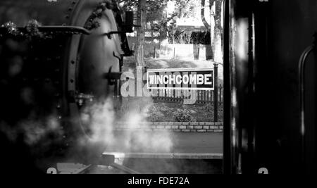 Santa Express Winchcombe, Gloucestershire, UK Stockfoto