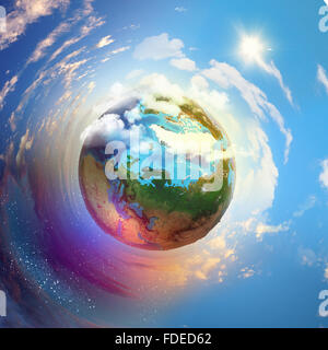Bild des Planeten Erde. Elemente des Bildes sind von der NASA eingerichtet. Stockfoto