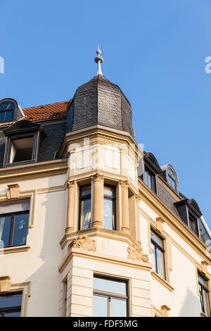 Luxus-Häuser und Wohnungen in Deutschland schoss aus Straße Ebene keine Property-Release aufgrund deutscher Gesetze erforderlich Stockfoto