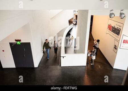 Detail. Kiasma ist ein Museum für zeitgenössische Kunst befindet sich im Mannerheimintie in Helsinki Stockfoto