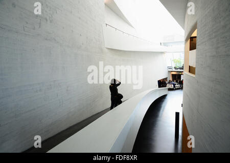 Detail. Kiasma ist ein Museum für zeitgenössische Kunst befindet sich im Mannerheimintie in Helsinki Stockfoto