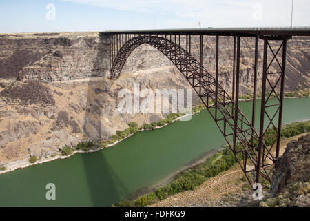 Perrine Bridge über den Snake River in Idaho. Stockfoto