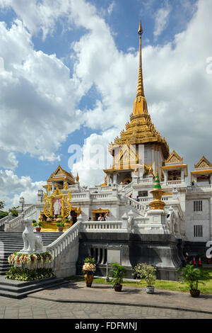 Wat Traimit, Phra Maha Mondop, Tempel, goldenen Buddha, Phra Maha Suwan Patimakon Phuttha, Trimitr, Bangkok, Thailand Stockfoto