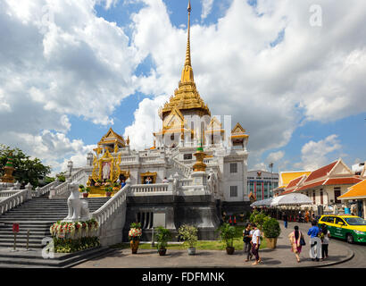 Wat Traimit, Phra Maha Mondop, Tempel, goldenen Buddha, Phra Maha Suwan Patimakon Phuttha, Trimitr, Bangkok, Thailand Stockfoto