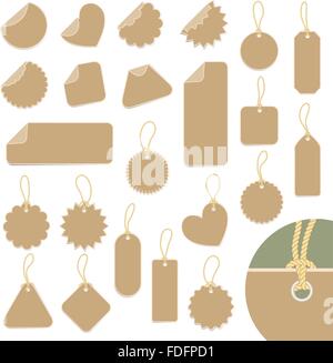 Satz von Etiketten. Vektor Stock Vektor