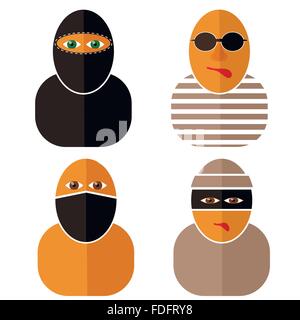 Reihe von Tief Icons Stock Vektor