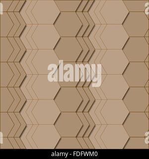 Abstrakte geometrische Muster in braunen Farben. Stock Vektor