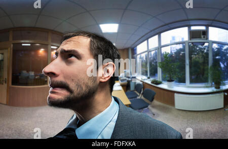 Frustriert Geschäftsmann Stockfoto