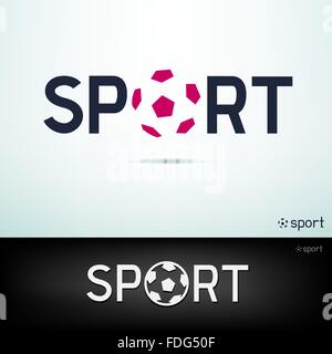 einfache Sport text Stock Vektor