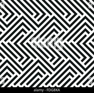 Nahtlose geometrische Muster mit Streifen Stock Vektor
